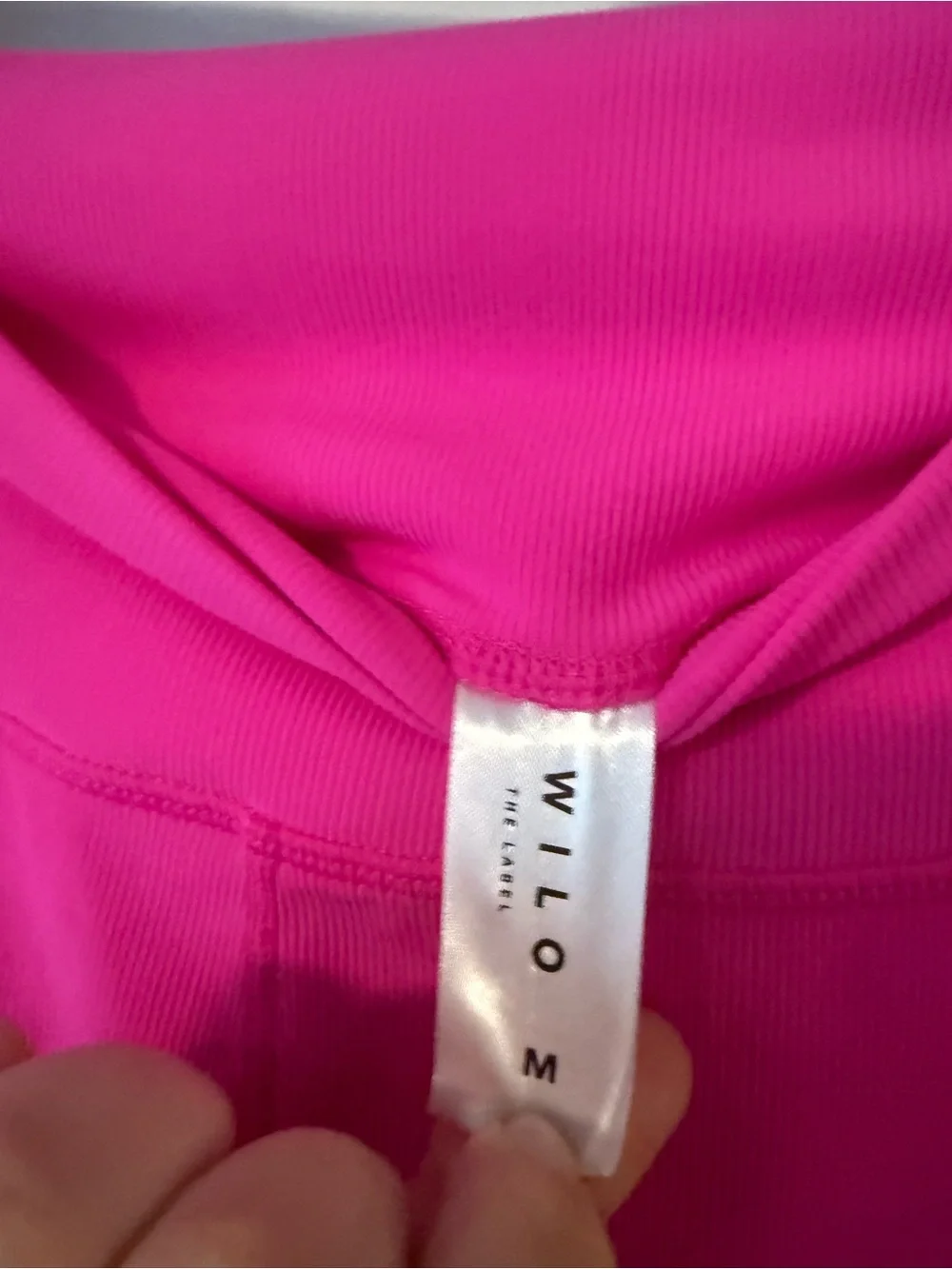 WILO Women’s High-Waist Two-Tone Pink Bike Shorts NWOT